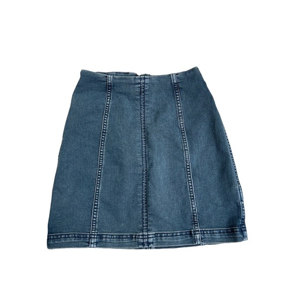 Free People Women's Denim‎ Mini Skirt - Stretchy Size 0 - Picture 1 of 4